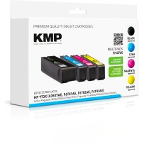 KMP H165VX  schwarz, cyan, magenta, gelb Druckerpatronen kompatibel zu HP 973X (L0S07AE, F6T81AE, F6T82AE, F6T83AE), 4er-Set