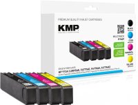 KMP H164V  schwarz, cyan, magenta, gelb Druckerpatronen kompatibel zu HP 913A (L0R95AE, F6T77AE, F6T78AE, F6T79AE), 4er-Set