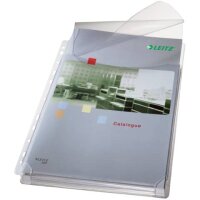 4757 Prospekthülle Maxi mit Klappe - genarbt, 0,17 mm, A4, 5 Stück