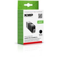 KMP C107BX  schwarz Druckerpatrone kompatibel zu Canon PGI-570 XL PGBK