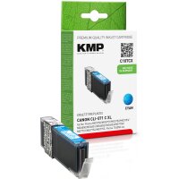 KMP C107CX  cyan Druckerpatrone kompatibel zu Canon CLI-571 XL C