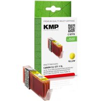 KMP C107YX  gelb Druckerpatrone kompatibel zu Canon CLI-571 XL Y