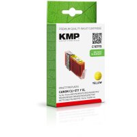 KMP C107YX  gelb Druckerpatrone kompatibel zu Canon CLI-571 XL Y