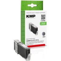 KMP C107GX  grau Druckerpatrone kompatibel zu Canon CLI-571 XL GY