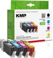 KMP C90V  schwarz, cyan, magenta, gelb Druckerpatronen kompatibel zu Canon CLI-551 XL BK/C/M/Y, 4er-Set