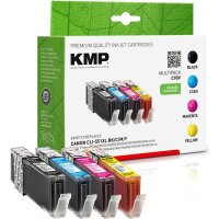 KMP C90V  schwarz, cyan, magenta, gelb Druckerpatronen kompatibel zu Canon CLI-551 XL BK/C/M/Y, 4er-Set