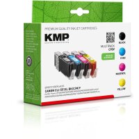 KMP C90V  schwarz, cyan, magenta, gelb Druckerpatronen kompatibel zu Canon CLI-551 XL BK/C/M/Y, 4er-Set