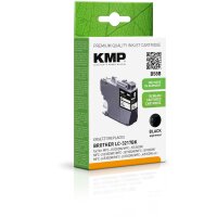 KMP B58B  schwarz Druckerpatrone kompatibel zu brother LC-3217BK