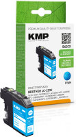 KMP B62CX  cyan Druckerpatrone kompatibel zu brother LC-223C