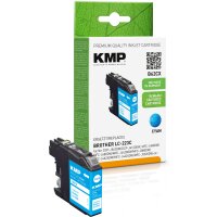 KMP B62CX  cyan Druckerpatrone kompatibel zu brother LC-223C