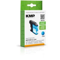 KMP B62CX  cyan Druckerpatrone kompatibel zu brother LC-223C