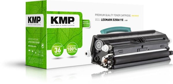 KMP L-T27  schwarz Toner kompatibel zu LEXMARK E250A11E