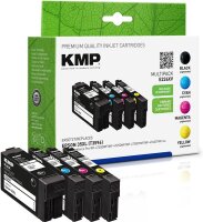 KMP E226XV  schwarz, cyan, magenta, gelb Druckerpatronen kompatibel zu EPSON 35XL / T3596XL, 4er-Set