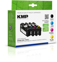 KMP E226XV  schwarz, cyan, magenta, gelb Druckerpatronen kompatibel zu EPSON 35XL / T3596XL, 4er-Set