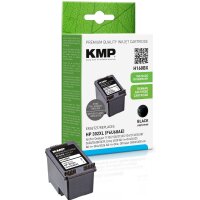 KMP Patrone HP F6U68AE NR.302XL black 550 S. H168BX refilled