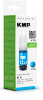 KMP H198  cyan Tintenflasche kompatibel zu HP 31 (1VU26AE)