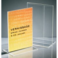 SIGEL gerade Tischaufsteller DIN A6 beid gallery