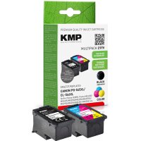 KMP C97V  schwarz, color Druckköpfe kompatibel zu Canon PG-545XL + CL-546XL, 2er-Set