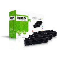 KMP H-T242XCMY  cyan, magenta, gelb Toner kompatibel zu HP 410X (CF252XM), 3er-Set