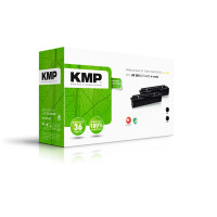 KMP H-T215DX  schwarz Toner kompatibel zu HP 201X (CF400XD), 2er-Set