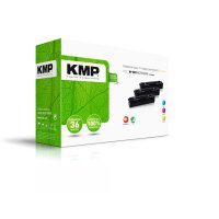 KMP H-T215VX  cyan, magenta, gelb Toner kompatibel zu HP 201X (CF253XM), 3er-Set