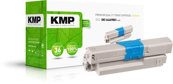 KMP O-T27  schwarz Toner kompatibel zu OKI 44469803