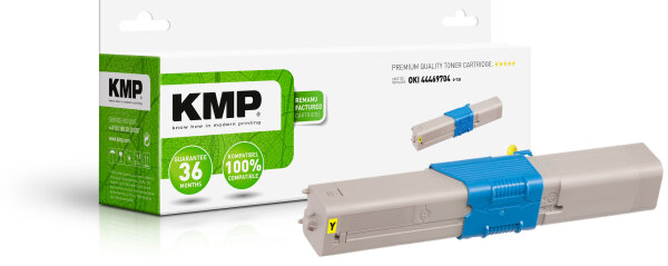KMP O-T30  gelb Toner kompatibel zu OKI 44469704