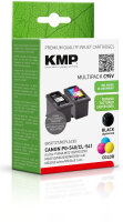 KMP C95V  schwarz, color Druckköpfe kompatibel zu Canon PG-540/CL-541, 2er-Set