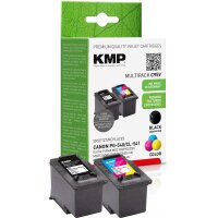 KMP C95V  schwarz, color Druckköpfe kompatibel zu Canon PG-540/CL-541, 2er-Set