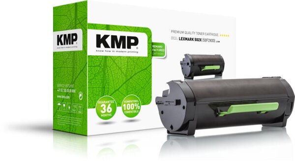 KMP L-T49  schwarz Toner kompatibel zu LEXMARK 50F2X00