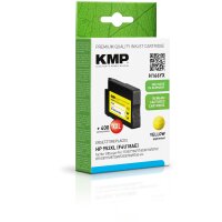 KMP Patrone HP 953XL (F6U18AE) yellow 2000 S. Hybrid-Chip refilled