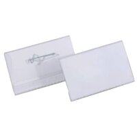 DURABLE Namensschilder mit Nadel 7,5 x 4,0 cm, 100 St.