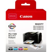 Canon PGI-1500 BK/C/M/Y  schwarz, cyan, magenta, gelb...