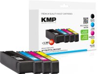 KMP H117V  schwarz, cyan, magenta, gelb Druckerpatronen kompatibel zu HP 970XL + 971XL (CN625AE/CN626AE/CN627AE/CN628AE), 4er-Set
