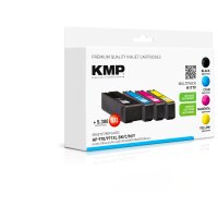 KMP H117V  schwarz, cyan, magenta, gelb Druckerpatronen kompatibel zu HP 970XL + 971XL (CN625AE/CN626AE/CN627AE/CN628AE), 4er-Set