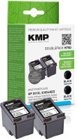 KMP H75D  schwarz Druckerpatronen kompatibel zu HP 301XL (CH563EE), 2er-Set