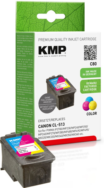 KMP C80  color Druckkopf kompatibel zu Canon CL-513
