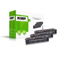 KMP H-T246CMY  cyan, magenta, gelb Toner kompatibel zu HP 203A; Canon  054(CF541A, CF542A, CF543A;  3023C002, 3022C002, 3021C002), 3er-Set