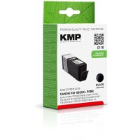 KMP C107BKXV  schwarz Druckerpatrone kompatibel zu Canon PGI-580XXL PGBK