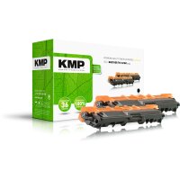 KMP B-T48D  schwarz Toner kompatibel zu brother TN241BK, 2er-Set