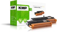 KMP B-T32D  schwarz Toner kompatibel zu brother TN230BK, 2er-Set