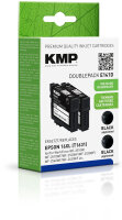 KMP E141D  schwarz Druckerpatronen kompatibel zu EPSON 16XL (T1631), 2er-Set