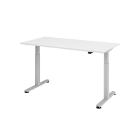 Sitz-Steh-Schreibtisch el.160x80cm Weiß