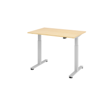 Sitz-Steh-Schreibtisch el.120x80cm Ahorn