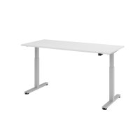 Schreibtisch XMST19 weiß/silber gallery