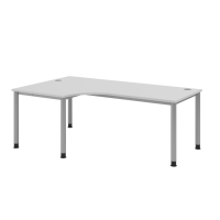 Winkeltisch 4Fuß-rd.200x120cm 90°Gr