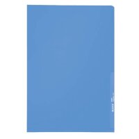 4000 Standard Sichthülle A4 PP-Folie, genarbt, blau,...