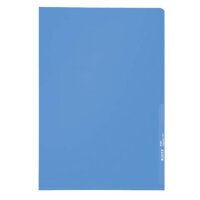 4000 Standard Sichthülle A4 PP-Folie, genarbt, blau, 0,13 mm