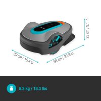 GARDENA Mähroboter SILENO life, 750 m², Mähroboter mit Bluetooth®
