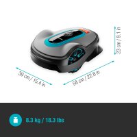 GARDENA Mähroboter smart SILENO life, 1000 m², mit KI-Technologie